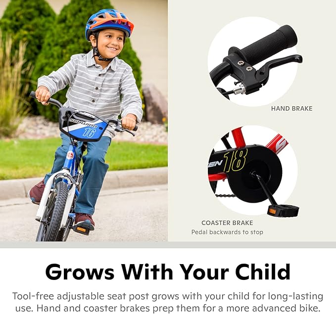 Schwinn Elm and Koen Bike or Balance Bike, 12-18 Inch Bike for Kids Ages 2-13, Black, Blue, Red, Teal, Pink or Purple, SmartStart Ergonomic Design, Adjustable Seat Grows with Child, Training Bicycle