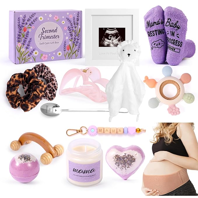 2nd Trimester Pregnancy Gifts for Expecting Moms, Pregnancy Care Package for Women, Pregnant Gifts Box, 2nd Trimester Must Haves Essentials, 2nd Trimester Pregnancy Gift Box