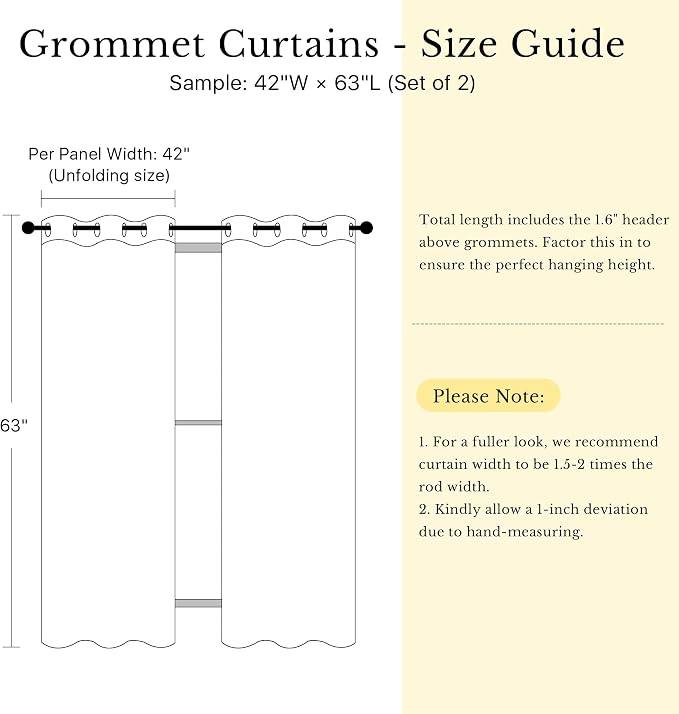NICETOWN Thermal Insulated Grommet Room Darkening Curtains/Draperies/Panels for Bedroom (Classic Blue, 2 Panels, W42 x L63 inches)