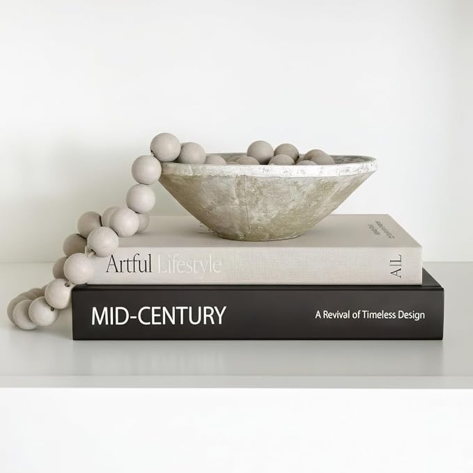 Aesthetic Decorative Books Set of 2 - Stylish Boxes for Coffee Table Decor | Stylish Modern Home Decoration for Your Bookshelf or Mantel, Faux/fake Books Doubles as Photo Storage or Keepsake Box
