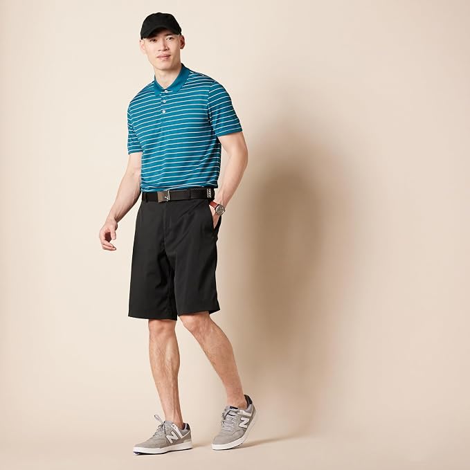 Amazon Essentials Men's Moisture Wicking Golf Polo Shirt, Short Sleeve, Slim-Fit, Quick-Dry, Active Wear
