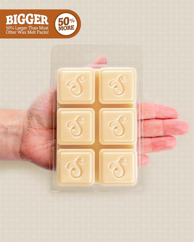 Shortie's Candle Company Pumpkin Walnut Cheesecake Premium Wax Melts 4 Pack - 12 Oz., Strong & Long Lasting, Non-Toxic - Made with Essential & Natural Oils - Formula 117