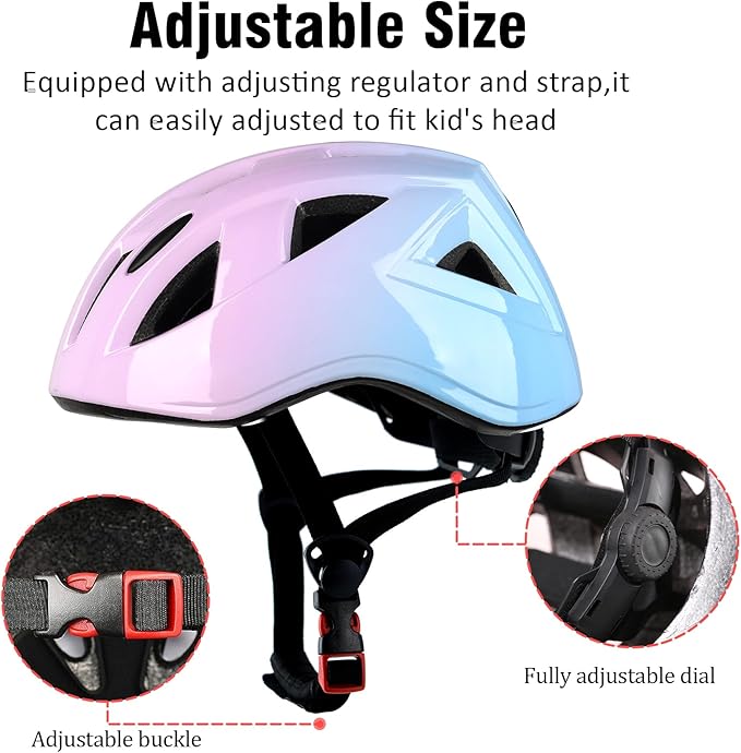 Kids Bike Helmet,2 Sizes Adjustable for Youth Child Boys & Girls Ages 3-5-8-14,Ventilation and Multi-Sport for Bicycle Skate