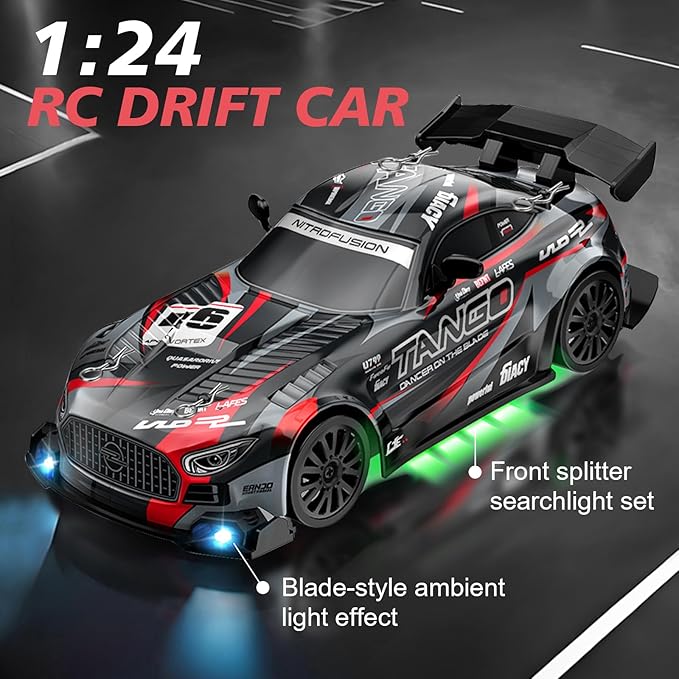 Drift RC Car for Electric Toy Car Hobby Racing Car Toys with Controller, Christmas Birthday Gift for Adults & Kids