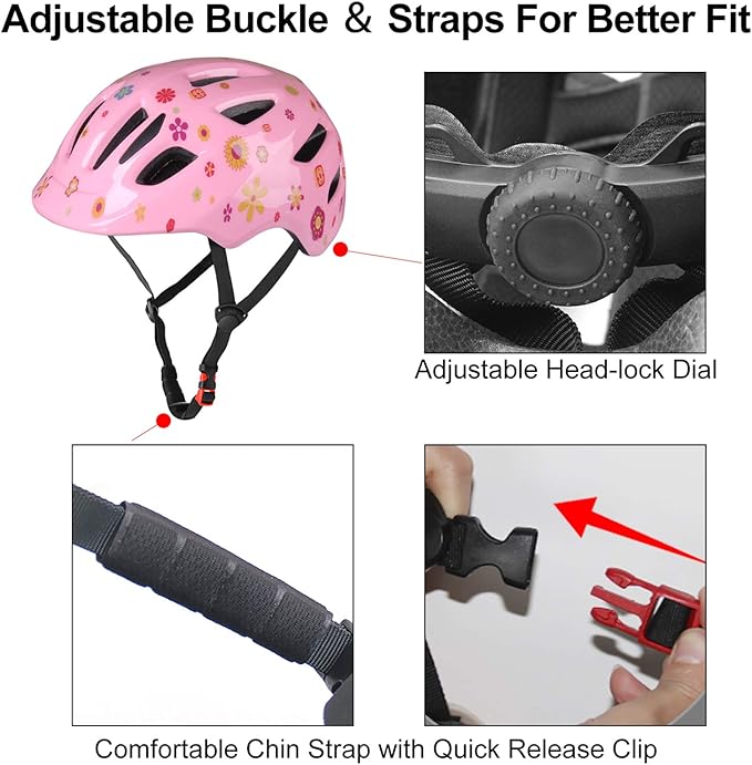 GLAF Baby Bike Helmet Toddler Helmets for 1 Year Old and up Infant Girls Boys Multi Sport Adjustable for Scooter Bicycle Skateboard Cycling