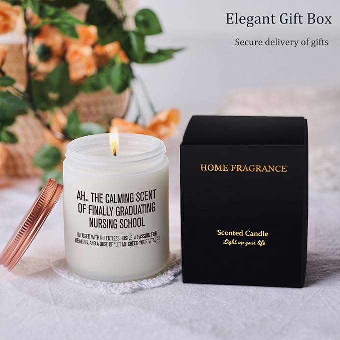Funny Nurses Doctors Gifts for Women - Best Nurse Christmas Doctor Appreciation Birthday Graduation Retirement Gifts - LPN RN Grad National Nurses Week Work Gift Candle