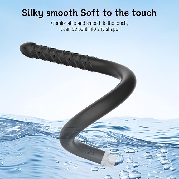 Silicone Enema 13 Holes Water Spray for Colon Cleansing Shower Douche Attachment Nozzle Feminine Care Rinse Reusable Enemas Flushing System(20in )