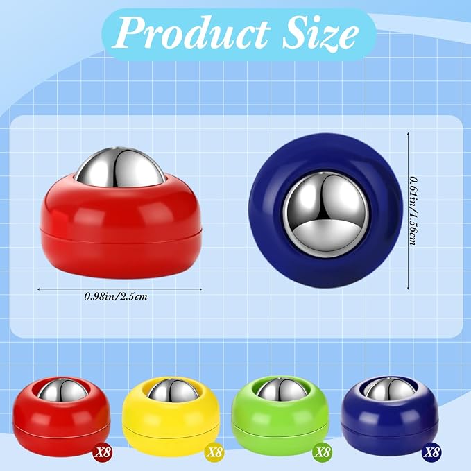 Gejoy Mini Shuffleboard Replacement Puck Tabletop Equipment Rollers Set Shuffleboard Curling Accessories