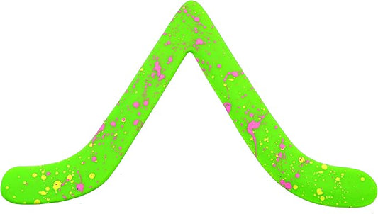 Colorado Boomerangs Bargan Boomerang Colorful Green Plastic Right Handed Boomerang Great for Beginners