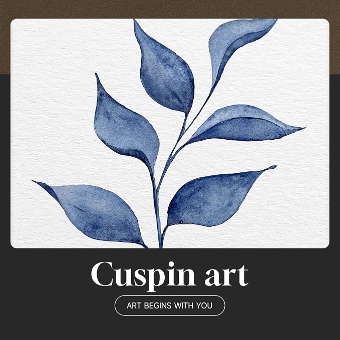 Framed Minimalist Blue Botanical Wall Art for Living Room, 6 Piece 11x14 In | Watercolor plant pictures, Plexiglass with mat prints, Leaf wall decor, Contemporary home decor, Bedroom office artwork