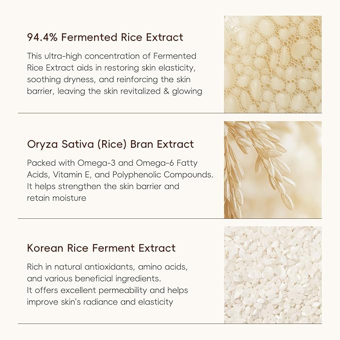 AKARY 94.4% Triple Rice Ferment Complex Under Eye Pathes 10PCS, Moisturizing, Firming, Glowing, Deeply Nourishing & Radiant Eyes Skin Gel Eye Masks for Dark Circles, Wrinkles, Eye Bags & Puffy Eyes