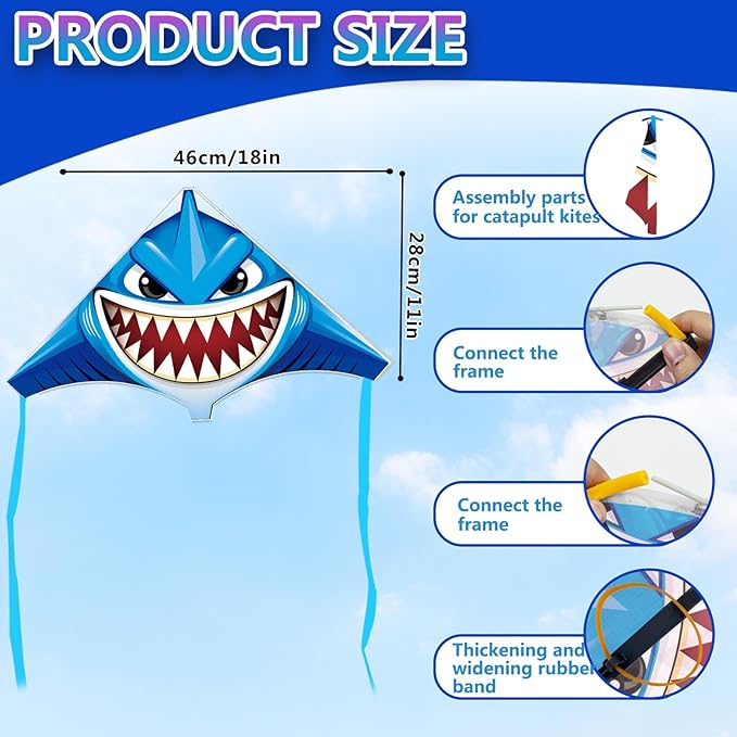 YongnKids 6 Pack/ 20 Pack Mini Kite for Boys Girls Age 3-5 4-8, Finger Launcher Kites Easy to Fly Ejection Flying Toys Kite for Kids Teens Ages Beach Park Backyard Outdoor Sports