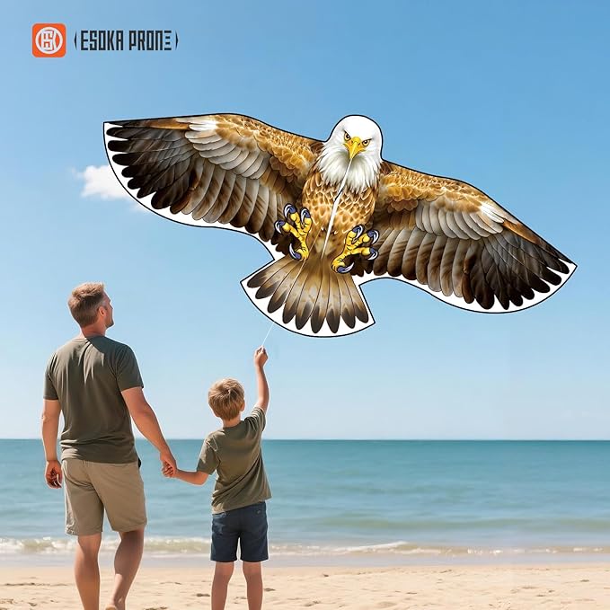 Large Kite with String Reel, Safe and Easy to Fly Kites for Kids and Adults,Outdoor Parent-Child Toy Gift,Perfect for Beach Park Family Outdoor Activities and Games.