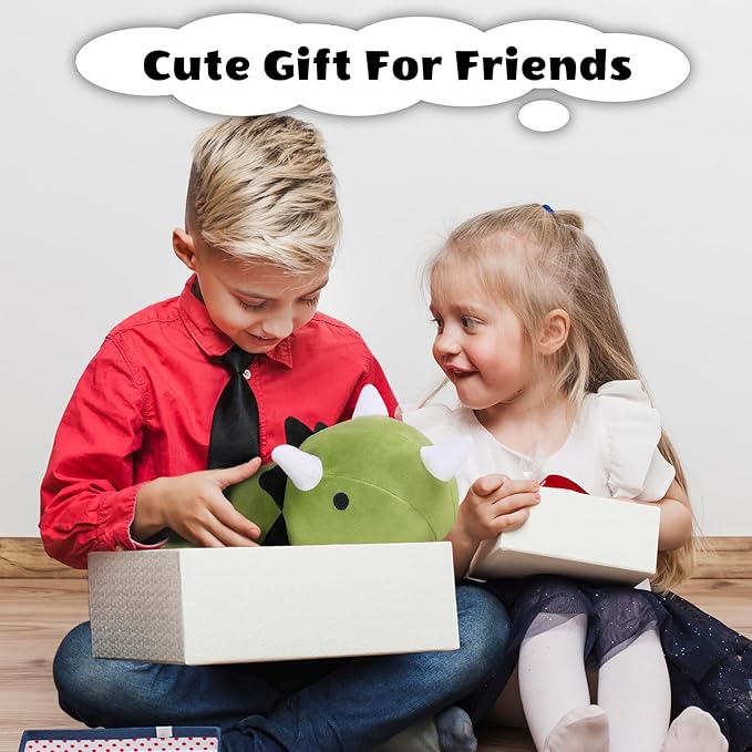 Weighted Dinosaur Stuffed Animals, Cute Weighted Dino Plush, Soft Stuffed Weighted Plushie Pillow Gifts for Girls Boys(13.8" 1.6Lbs)