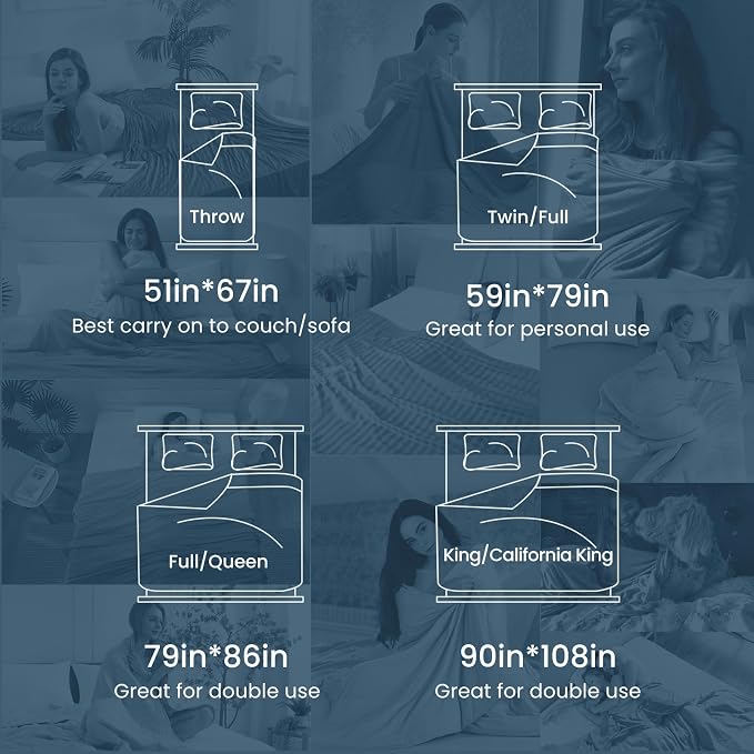 Elegear Revolutionary Cooling Throw Blanket, Absorbs Heat to Keep Body Cool for Night Sweats, Double Sided Arc-Chill3.0 Cool Fiber Q-Max>0.5, Lightweight Summer Cold Blankets Sleeping 51" x 67" | Q-Max>0.5 Cooling Fabric, Absorbs Heat to Keep Body Cool...