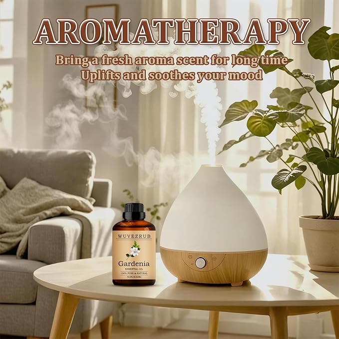 Gardenia Essential Oil 240ML - 100% Pure and Natural Oils for Aromatherapy Diffuser - 8 Fl Oz/Gardenia