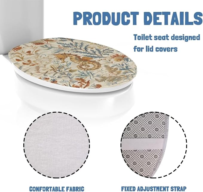 Purple Marble Toilet Seat Cover, Machine Washable Reusable Toilet Lid Cover, Bathroom Decorative Flannel Soft Toilet Lid Cover