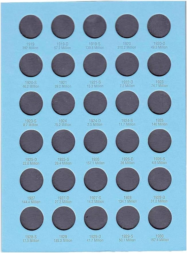 Whitman US Lincoln Cent Coin Folder Four Volume Set 1909 - Date #’s 9004, 9030, 9033, 4004