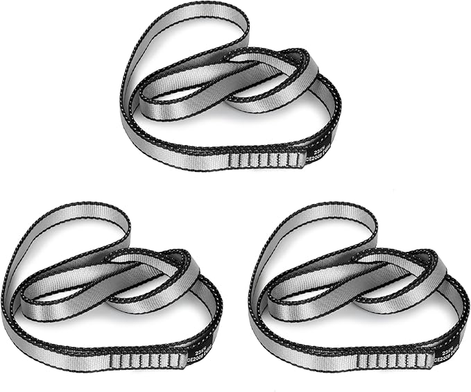 18MM Nylon Climbing Sling Runner 23KN CE2008/EN566 Strong Webbing Straps for Rock Climbing,Mountaineering, Rappelling, Swing, Yoga Hammock etc