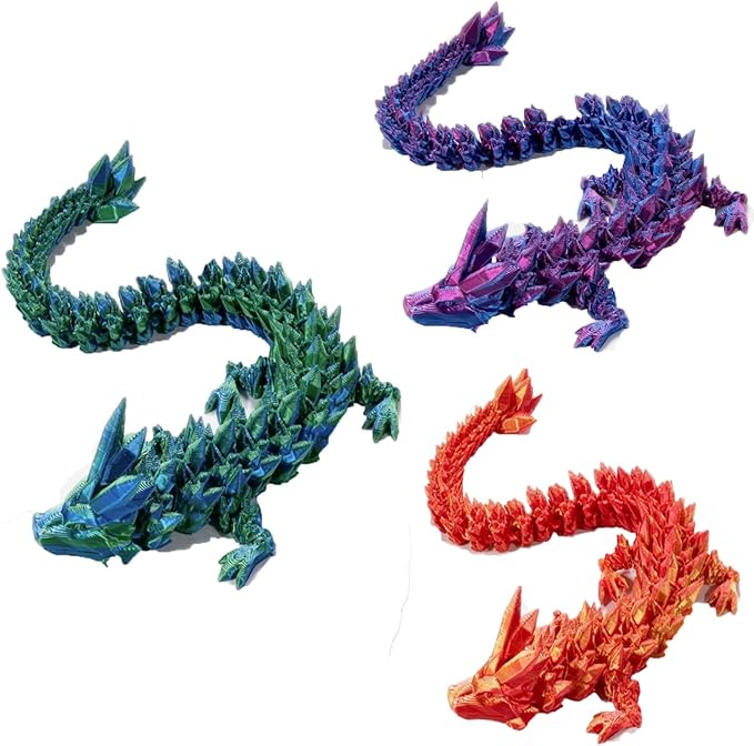 12“Dragon Eggs with Dragon Inside, Dragon Egg Fidget Toys, 3D Dragon Eggs with Dragon Inside, Mystery Dragon Egg, 3D Printed Dragon Egg, Stocking Easter Basket Stuffers