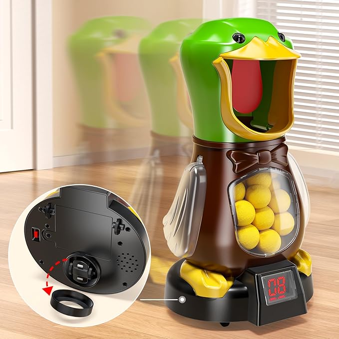 Duck Shooting Toys for Kids 3-5 Years, 2 Packs of Foam Shooting Toy with Movable Shooting Game, Interactive Competition Game Gifts for Boys and Girls Ages 6 7 8 9+ Years Old