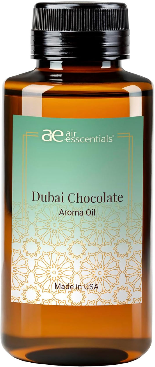 Air Esscentials Dubai Chocolate Fragrance Oil for Diffusers, Pistachio, Milk Chocolate & Vanilla Scent, Warm Gourmand Aroma Oil for Home, Office & Car, Cold-Air & Ultrasonic Compatible
