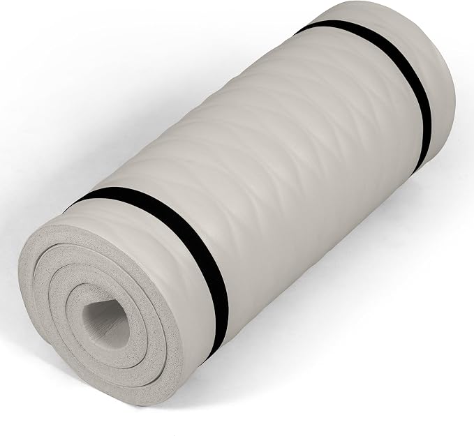 Tone Fitness 1-Inch Thick Yoga Mat | High-Density, Non-slip Exercise Mat with Carrying Strap for Yoga, Pilates, & Home Gym Workouts | Multiple Options