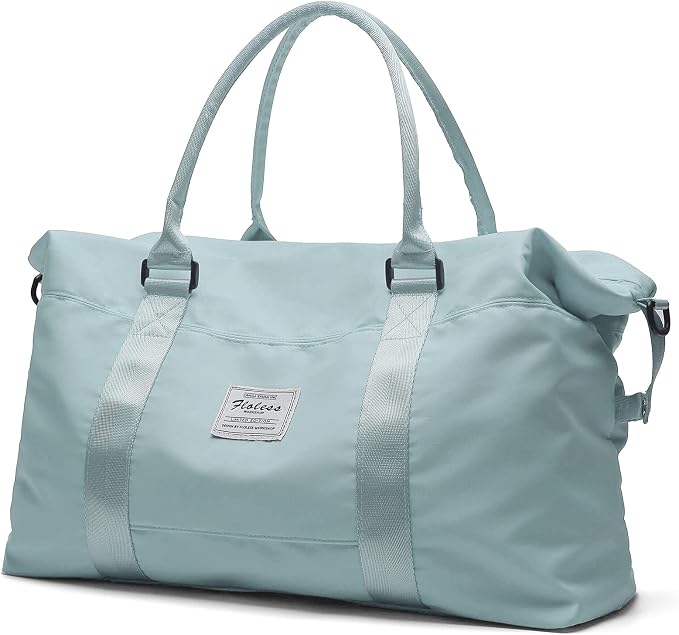 Travel Duffel Bag, Carry On Overnight Weekender Bags for Women | Travel Bag with Wet Pocket & Trolley Sleeve, For Spirit Airlines 18x14x8 Personal Item Bag