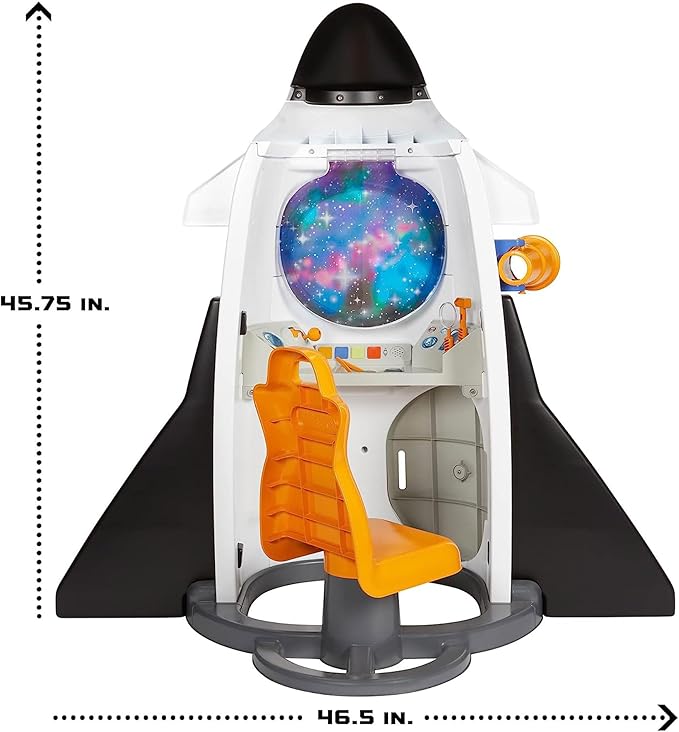 Little Tikes Adventure Rocket Realistic Space Astronaut Pretend Role Play for Kids, Boys, Girls, 2-6 Years Old