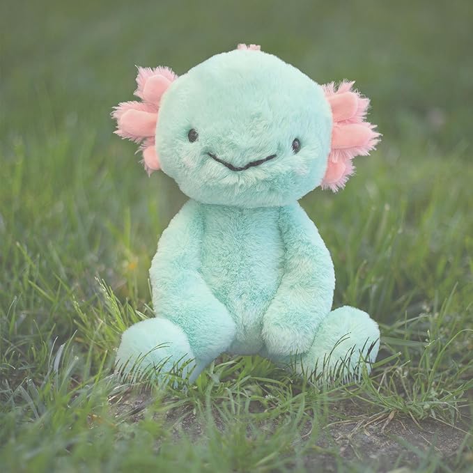World's Softest Plush Axie Axolotl, Aqua, Lushee, Large, 16" Stuffed Animal for Baby, Toddler, Kids, Adults - Soft, Huggable Stuffed Axolotl- Adorable Toy Made from Kid-Friendly, Quality Materials