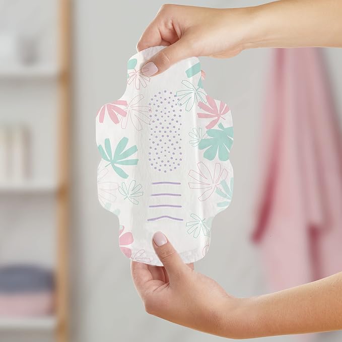 Always Radiant Teen Pads, Size 1, Regular, with Wings, Unscented, 42 Count (Pack of 2)