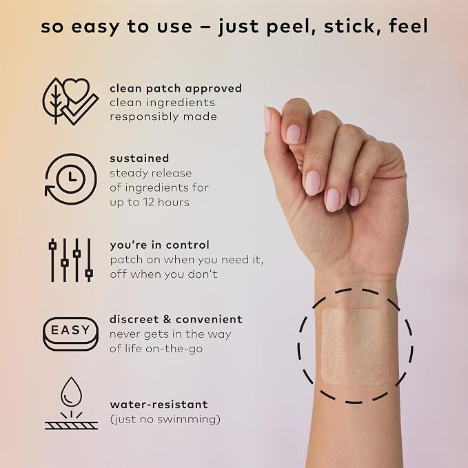 The Good Patch Desire Sexual Wellness Patches, Get in the Mood, Natural with Vitamin B6, Reishi, Black Maca, Plant Powered Wearable Wellness, Botanical and Vitamin (8 Total Patches)