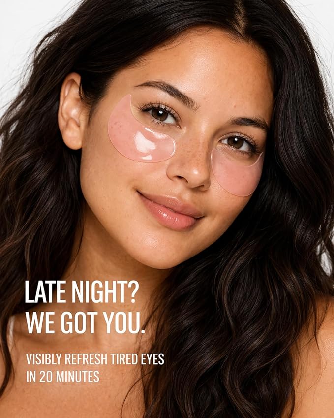 blxnk RADIANCE Under Eye Patches - 60 Hydrogel Eye Masks to Depuff, Hydrate & Brighten Dark Circles, Puffy Eyes & Bags - Asian Beauty Inspired, Cooling & Soothing with Niacinamide, Caffeine, Peptides