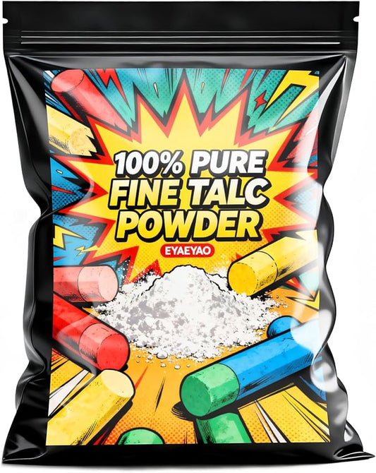 Super Purity Talcum Powder, Extremely Fine Talc Powder for Chalk Painting, Multiple Purpose Talcum Powder Unscented with Excellent Lubrication, for Bike (16 Ounces)