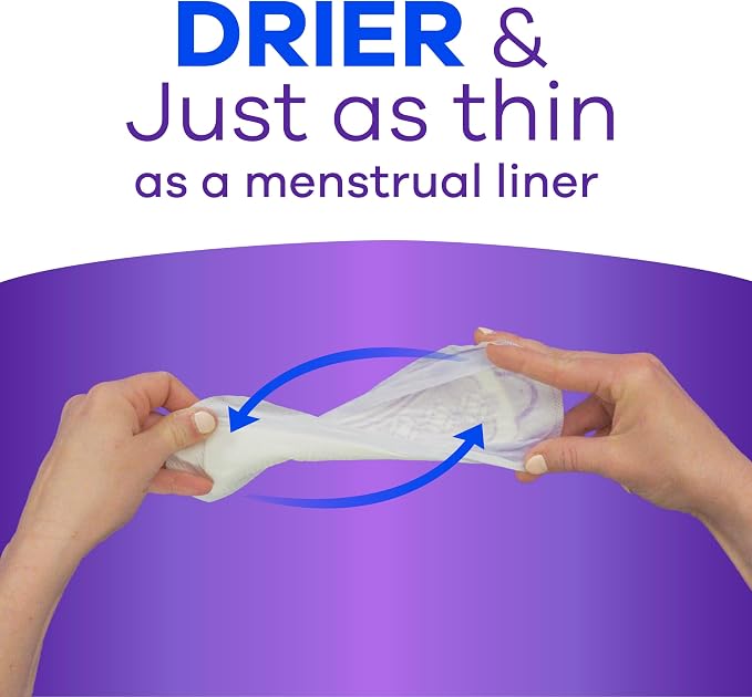 Always Discreet Adult Incontinence & Postpartum Liners for Women, Size 2, Very Light Absorbency, Long Length, 44 Count (Packaging May Vary) (Pack of 2)