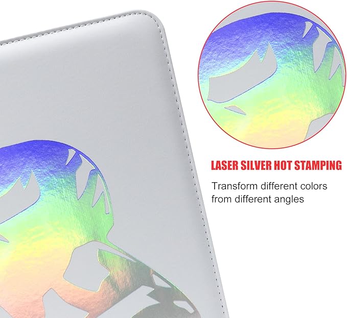 900 Pockets Football Card Binder, Portable Waterproof Storage Card Album with Removable Sleeves for Sports Football Cards 2025 2026 Collectors(laser silver hot stamping)