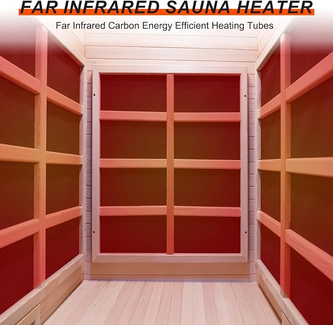 150 Watt Infrared Sauna Heater 220V, Sauna Accessories, Carbon Fiber Heating Plate for Wooden Indoor/Outdoor Sauna Room (25.19"x13.38"x1.18", 220V)