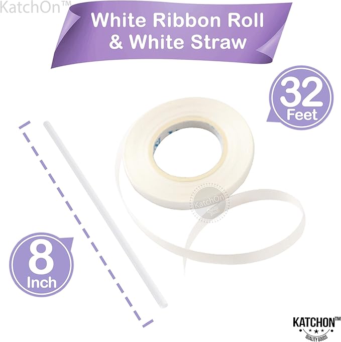 KatchOn, Big Purple Mylar Balloons - 22 Inch, Pack of 6 | Round 4D Metallic Lavender Balloon for Purple Party Decorations | Metallic Balloons for Anniversary | Unicorn, Mermaid Birthday Decorations