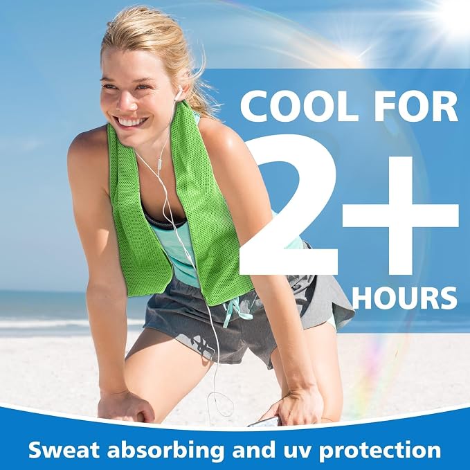24 Pack Cooling Towels Bulk for Neck and Face 40"x12" Ice Cooling Sweat Rags Microfiber Soft Breathable Soft Chilly Towel for Yoga Golf Sport Running