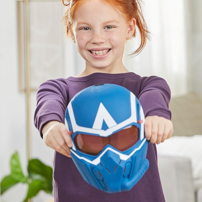 Marvel Studios Captain America Brave New World Flight Vision Mask, Roleplay Toy, Super Hero Toys for Kids 5 and Up