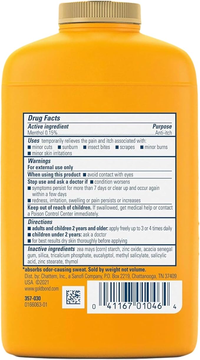 Gold Bond Medicated Body Powder, Original Strength, 4 oz