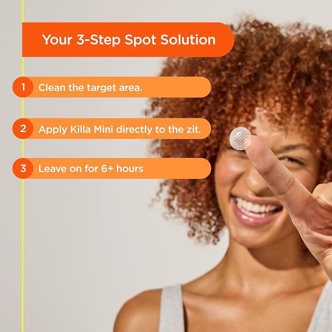 ZitSticka Killa Microdart Pimple Patches for Face - Most Potent Pimple Patch with Fast-Acting Microdarts - For Deep, Early-Stage Zits with Salicylic Acid - Mini 4 Count
