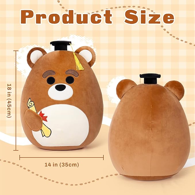 Graduation Gifts,Grad Bear Stuffed Animals Plush with Mini Graduation Cap, Gifts for Preschool, Kindergarten, Elementary, High School