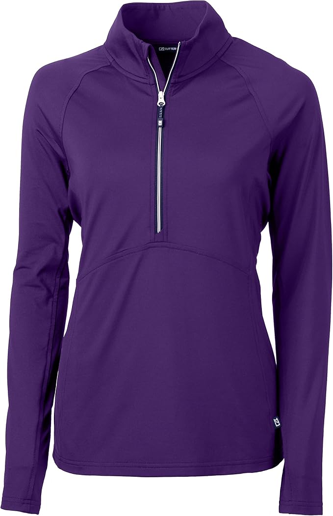 Cutter & Buck Womens Long Sleeve Adapt Eco Knit Half Zip Pullover