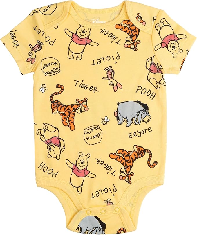 Disney Baby 5 Pack Bodysuits Newborn to Infant Sizes (Newborn - 24 Months)
