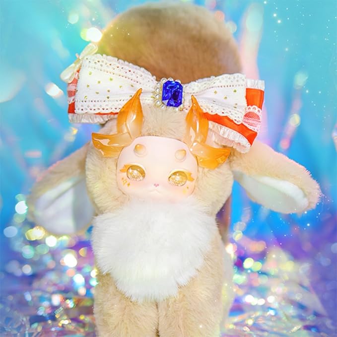 CALEMBOU Plush Doll Blind Box, Fantasy Creatures Series Vinyl Plush Mystery Toys, Kawaii 1 of 6 Possible Stuffed Dolls Soft Anime Plushies Christmas Birthday for Girls (Crystal Illusion Series)