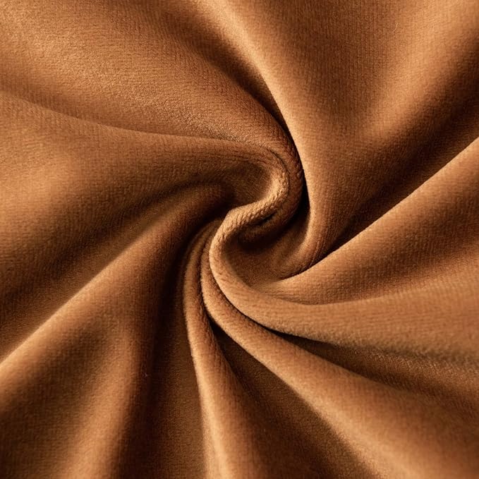 JUSPURBET Rust Halloween Velvet Throw Pillow Covers 18x18 inch Set of 2 for Living Room Couch Bedroom Decorative Soft Cushion Cases with Invisible Zipper