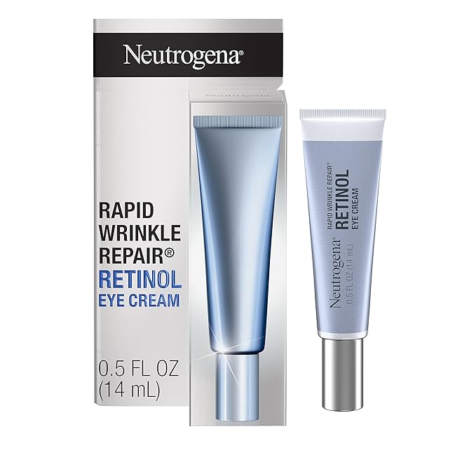 Neutrogena Rapid Wrinkle Repair Retinol Eye Cream for Dark Circles,Daily Anti-Aging Under Eye Cream with Retinol & Hyaluronic Acid to Fight Fine Lines,Wrinkles,& Dark Spots,0.5 fl. oz,(Pack of 12)