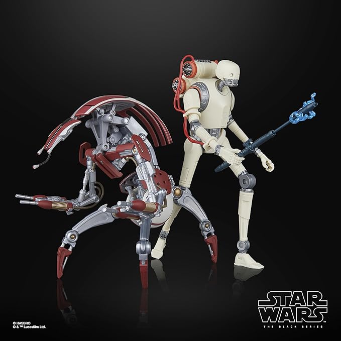 STAR WARS The Black Series KX Security Droid Enforcer & Droideka, Jedi: Survivor Gaming Greats Collectible 6 Inch Action Figure 2-Pack (Amazon Exclusive)