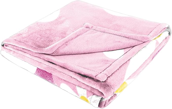 Jay Franco Kids Plush Throw Blanket – Soft & Cozy Fleece Throw for Bedroom & Couch Décor, Official Licensed Product, Pink - Minnie Mouse, 60x90 - Large Blanket
